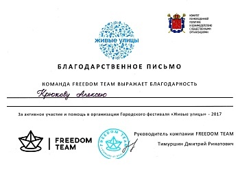 Тимуршин Д. Р., руководитель компании FREEDOM TEAM 